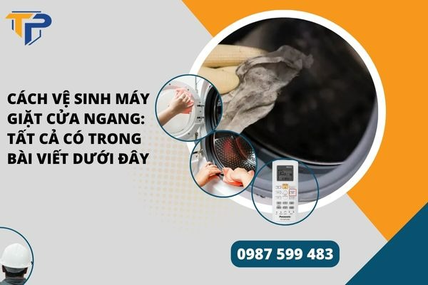 Cách vệ sinh máy giặt cửa ngang