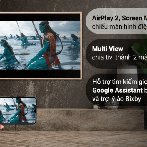 Smart Tivi Khung Tranh The Frame QLED Samsung 4K 85 inch QA85LS03B